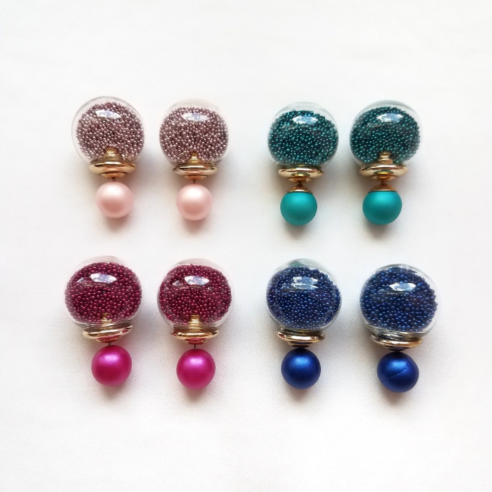Bead Earrings - Picture 2 of 2
